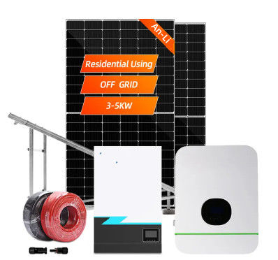 Συστήματα Ηλιακής Ενέργειας 3KW 5KW 10KW 20KW 30KW On Grid Off Grid Υβριδικό Ηλιακό Σύστημα για το Σπίτι