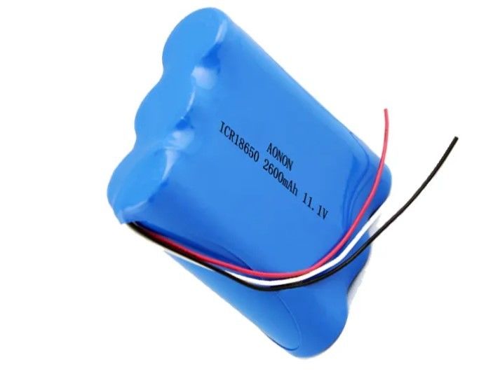11.1V/12V 2600mAh 18650 μπαταρία λιθίου IEC62133 Βαταρία ρομπότ κενού ιατρικού εξοπλισμού