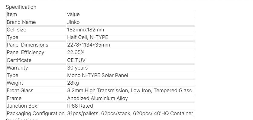Ηλιακό πάνελ Jinko Qcells 560W 565W 570W 575W 580W Ενεργειακό πάνελ Ηλιακή ενέργεια Pv Πίνακα συστοιχίας